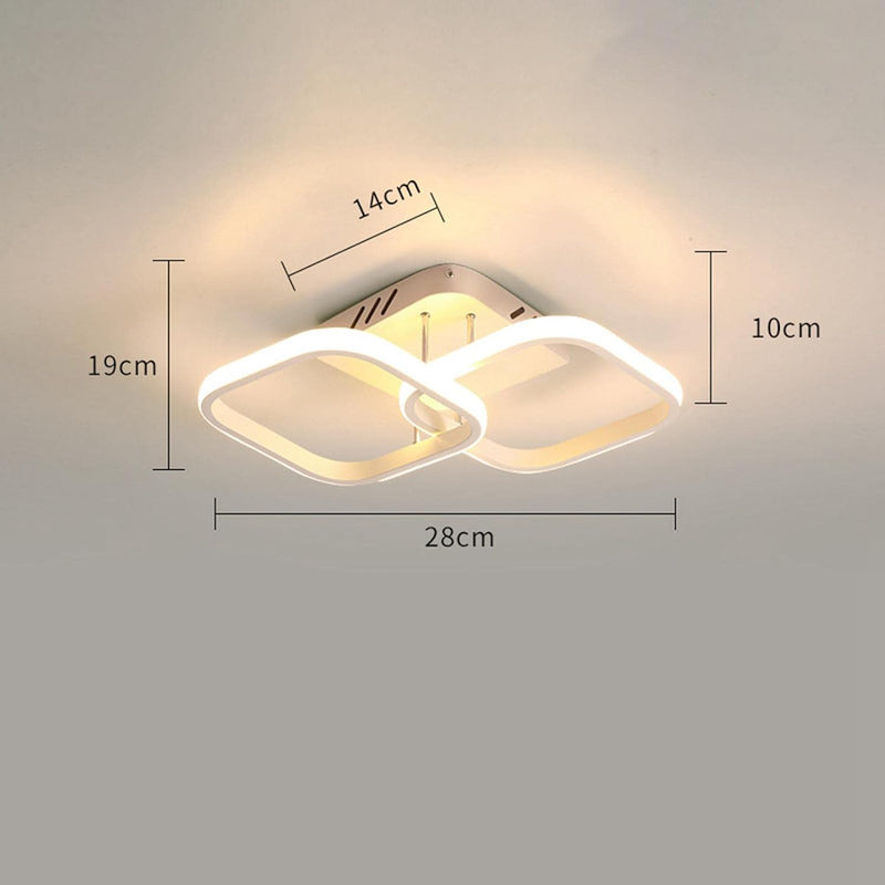 Luminária Led para Teto 2 Anéis.