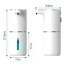 Dispensador de sabão automático, Recarregável, Elétrico, Espuma Ajustável de 4 Níveis, 380ml