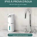 Dispensador de sabão automático, Recarregável, Elétrico, Espuma Ajustável de 4 Níveis, 380ml