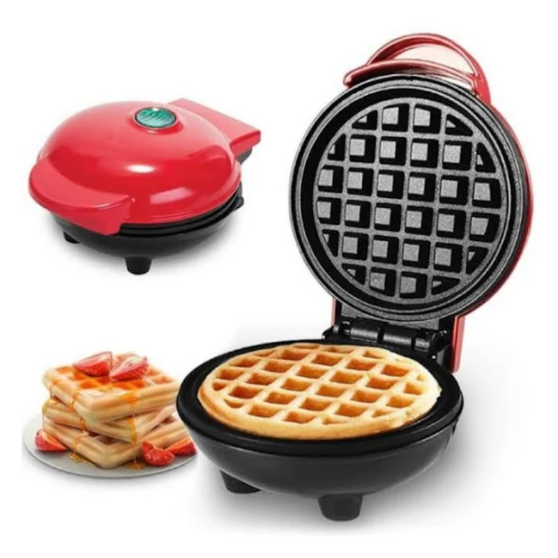 Máquina De Fazer Waffles Elétrico Profissional Antiaderente.