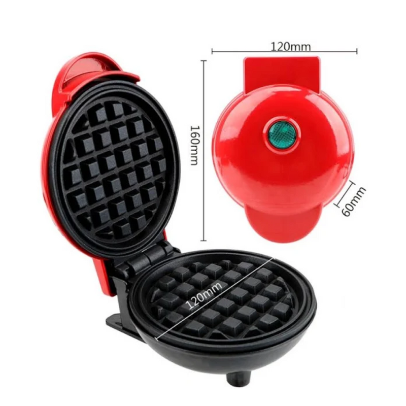 Máquina De Fazer Waffles Elétrico Profissional Antiaderente.