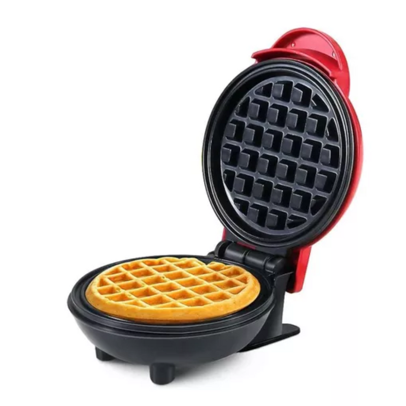 Máquina De Fazer Waffles Elétrico Profissional Antiaderente.