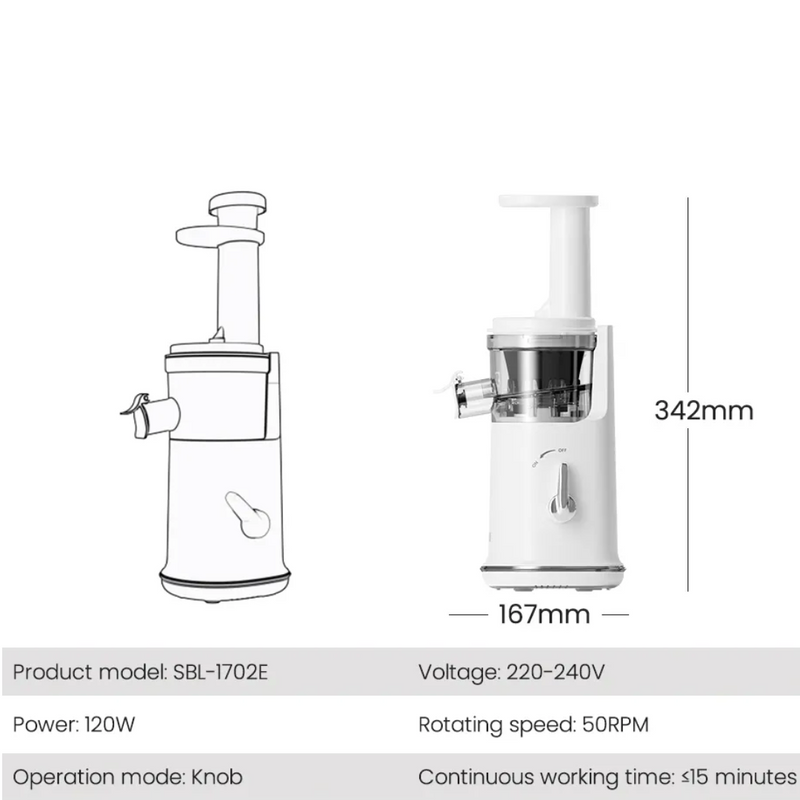 Espremedor Elétrico Portátil, Extrator De Suco, Liquidificador, Ideal para Fazer Sorvete.