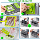 Fatiador De Legumes Cortador Verduras Ralador Picador 22 Em 1 / 14 Em 1 / 7 Em 1