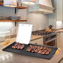 Chapa de Hambúrguer para Fogão com Cabo de Madeira + Prensa