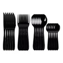 Faqueiro Aço Inox Preto 24 Peças de Luxo Alta Qualidade.