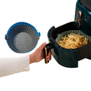 Cesta de Silicone para Air Fryer Reutilizável Antiaderente, Bandeja redonda Compre 1 Leve 2. - facilefuncional.com.br