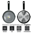 Conjunto de Panelas de Indução Antiaderente Cerâmica Chicago Preto 4 peças - Casambiente