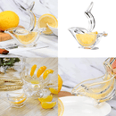Espremedor de frutas em forma de pássaro e peixe, portátil de acrílico. - facilefuncional.com.br