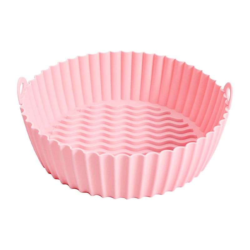 Cesta de Silicone para Air Fryer Reutilizável Antiaderente, Bandeja redonda Compre 1 Leve 2. - facilefuncional.com.br