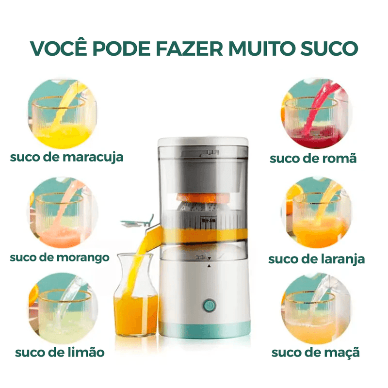 Espremedor Elétrico de Frutas Portátil Usb, Moderno, Prático, Sem Fio Portátil + BRINDE GRÁTIS! 🎁