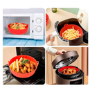 Cesta de Silicone para Air Fryer Reutilizável Antiaderente, Bandeja redonda Compre 1 Leve 2. - facilefuncional.com.br