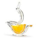 Espremedor de frutas em forma de pássaro e peixe, portátil de acrílico. - facilefuncional.com.br
