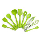 Kit utensílios de cozinha silicone 11 peças antiaderente.