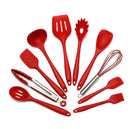 Kit utensílios de cozinha silicone 11 peças antiaderente.
