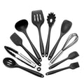 Kit utensílios de cozinha silicone 11 peças antiaderente. - facilefuncional.com.br