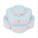 Petisqueira giratória de dois andares 10 bandejas. - facilefuncional.com.br