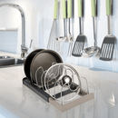 Organizador de tampas e panelas compacto. - facilefuncional.com.br