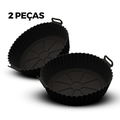 Cesta de Silicone para Air Fryer Reutilizável Antiaderente, Bandeja redonda Compre 1 Leve 2. - facilefuncional.com.br