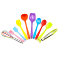 Kit utensílios de cozinha silicone 11 peças antiaderente. - facilefuncional.com.br