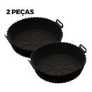 Cesta de Silicone para Air Fryer Reutilizável Antiaderente, Bandeja redonda Compre 1 Leve 2. - facilefuncional.com.br