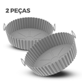 Cesta de Silicone para Air Fryer Reutilizável Antiaderente, Bandeja redonda Compre 1 Leve 2. - facilefuncional.com.br