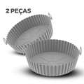 Cesta de Silicone para Air Fryer Reutilizável Antiaderente, Bandeja redonda Compre 1 Leve 2. - facilefuncional.com.br